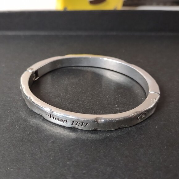 6.5 Inch Brighton Proverb 17 17 Bracelet - Picture 1 of 9